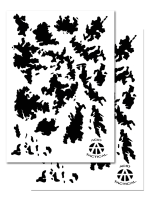 A-TACS ? Camouflage Stencils Spray Paint Through ? MYLAR 2 PACK