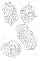 MOSAIC CAMO - Camouflage Spray Paint Gun Stencils ADHESIVE Stick-on 2 PACK - Image 5