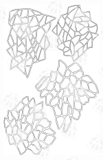 MOSAIC CAMO - Camouflage Spray Paint Gun Stencils ADHESIVE Stick-on 2 PACK - Image 6