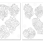 MOSAIC CAMO - Camouflage Spray Paint Gun Stencils ADHESIVE Stick-on 2 PACK