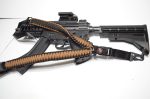 COYOTE ? Paracord Single Point Tactical Rifle Sling with compass, flint, whistle buckle. - Image 11