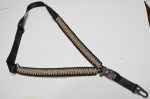 DESERT CAMO - Paracord Single Point Tactical Rifle Sling with compass, flint, whistle buckle. - Image 7