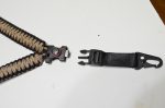 DESERT CAMO - Paracord Single Point Tactical Rifle Sling with compass, flint, whistle buckle. - Image 6