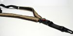 TAN / BLACK - Paracord Single Point Tactical Rifle Sling with compass, flint, whistle buckle. - Image 5