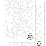 CRACKED - Camouflage Spray Paint Gun Stencils ADHESIVE Stick-on 2 PACK