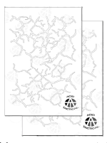 CRACKED - Camouflage Spray Paint Gun Stencils ADHESIVE Stick-on 2 PACK