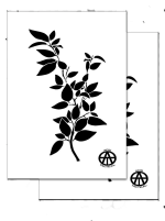 HIGHBUSH A ? Camouflage Stencils Spray Paint Through ? MYLAR 2 PACK