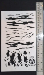 TIGER STRIPE CAMO - Camouflage Stencils Spray Paint Through - MYLAR 2 PACK - Image 5