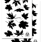 MAPLE - Camouflage Stencils Spray Paint Through ? MYLAR 2 PACK