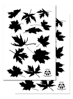 MAPLE - Camouflage Stencils Spray Paint Through ? MYLAR 2 PACK