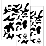 MULTICAM ? Camouflage Stencils Spray Paint Through ? MYLAR 2 PACK