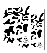 MULTICAM ? Camouflage Stencils Spray Paint Through ? MYLAR 2 PACK