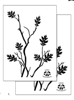 OAK ? Camouflage Stencils Spray Paint Through ? MYLAR 2 PACK