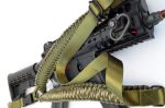 GREEN CAMO / GREEN - Single Point Tactical Paracord Rifle Gun Sling - Image 4