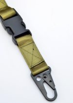 GREEN CAMO / GREEN - Single Point Tactical Paracord Rifle Gun Sling - Image 7