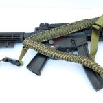 GREEN CAMO / GREEN - Single Point Tactical Paracord Rifle Gun Sling