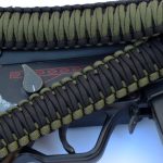 GREEN / BLACK - Single Point Tactical Paracord Rifle Gun Sling