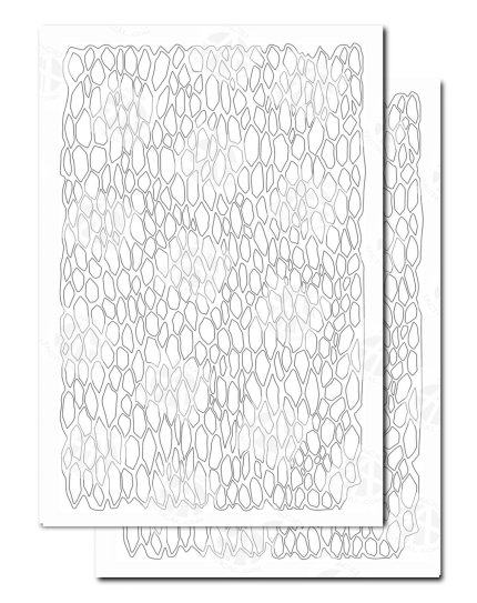 REPTILE CAMO - Camouflage Spray Paint Gun Stencils ADHESIVE Stick-on 2 PACK