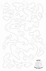 ARMY CAMO - Camouflage Spray Paint Gun Stencils ADHESIVE Stick-on 2 PACK - Image 3