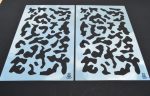 SMALL MULTICAM ? Camouflage Stencils Spray Paint Through ? MYLAR 2 PACK - Image 5