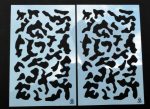 SMALL MULTICAM ? Camouflage Stencils Spray Paint Through ? MYLAR 2 PACK - Image 6