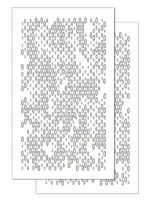 ELLIPTAC - 2pk ADHESIVE Camouflage Spray Paint Gun Stick-on Stencils