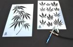 MARIJUANA ? Camouflage Stencils Spray Paint Through ? MYLAR 2 PACK - Image 8