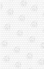 MICRO HEX - Camouflage Spray Paint Gun Stencils ADHESIVE Stick-on 2 PACK - Image 7