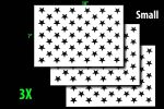 American US 50 STARS - Airbrush Painting Stencil 7x10 MYLAR 3PACK - Image 3