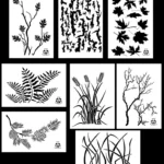 8Pack! Spray Paint Airbrush Camouflage Stencils DIY Camo Templates 14"