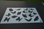 Hummingbird & Butterfly Airbrush Painting Stencils (4 Pack) - Image 6