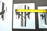 PUNISHER Airbrush Painting Stencils MYLAR 3 PACK - Image 8