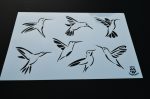 Hummingbird & Butterfly Airbrush Painting Stencils (4 Pack) - Image 7