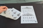 FIRE & FLAMES Airbrush Painting Stencils MYLAR 4 PACK - Image 2