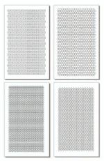 MICRO 4pk ADHESIVE Camouflage Spray Paint Gun Stick-on Stencils