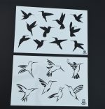 Hummingbird & Butterfly Airbrush Painting Stencils (4 Pack) - Image 10