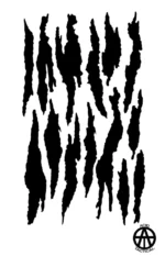 TEAR STREAKS - Mylar Spray Painting Stencils Camouflage 3 PACK - Image 8