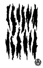 TEAR STREAKS - Mylar Spray Painting Stencils Camouflage 3 PACK - Image 7