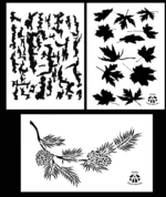8Pack! Spray Paint Airbrush Camouflage Stencils DIY Camo Templates 14" - Image 12
