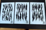 TEAR STREAKS - Mylar Spray Painting Stencils Camouflage 3 PACK - Image 4