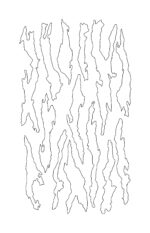 TORN MICRO HEX - Camouflage EasyPeel Spray Paint Cerakote Camo Gun Stencils ADHESIVE 4 PACK - Image 10