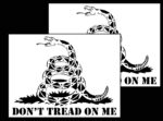 DON'T TREAD Gadsden Flag - Spray Paint Stencil - MYLAR 2 PACK