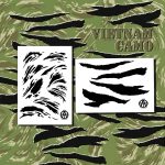 VIETNAM TIGERSTRIPE ? Camouflage Stencils Spray Paint Through ? MYLAR 2 PACK