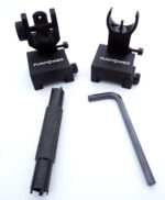2 Piece Metal BUIS Back-Up Iron Sights Flip Up Metal Sights - Fun Power - Front and Rear - Image 4